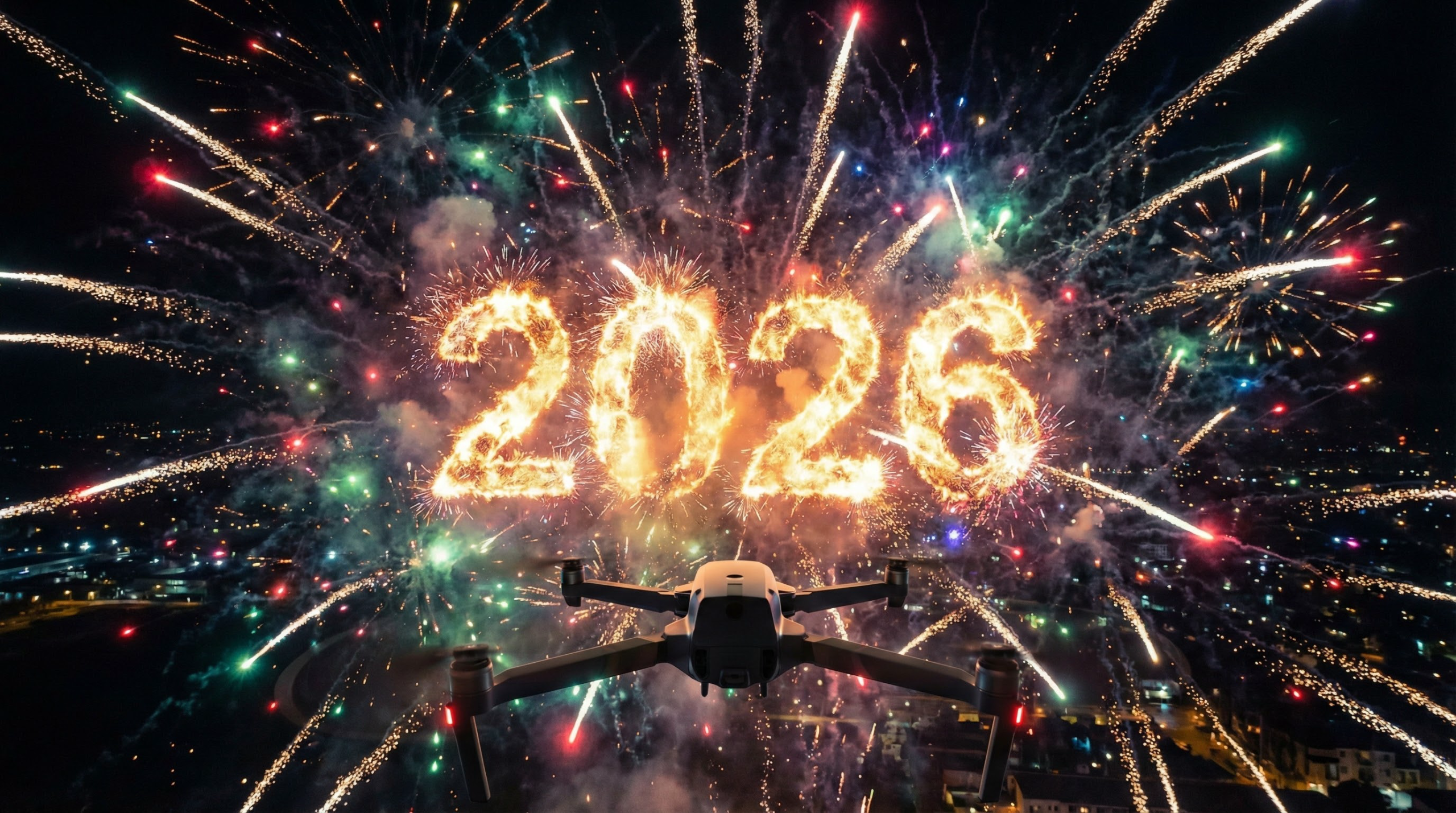 2026 Fireworks Celebration with Drone View