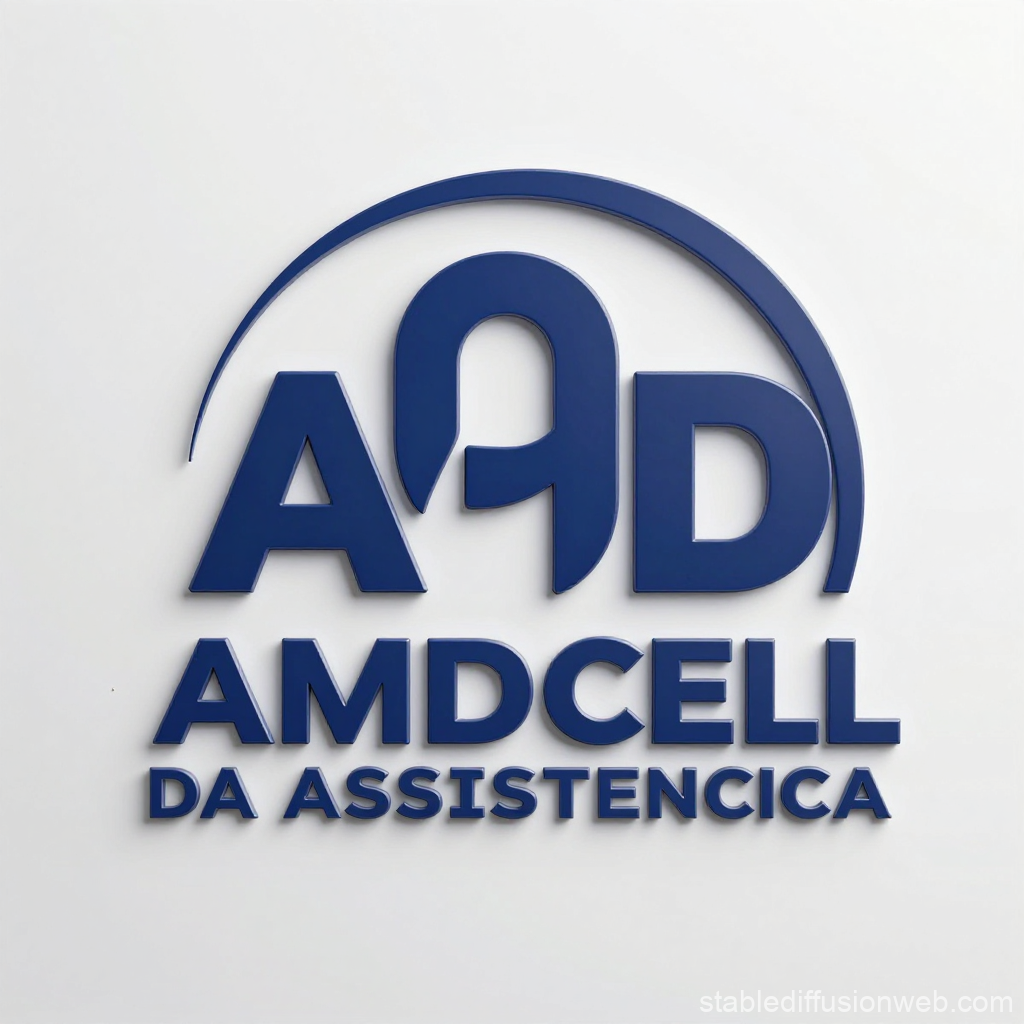 3D Blue Logo for AMD Cell Assistance