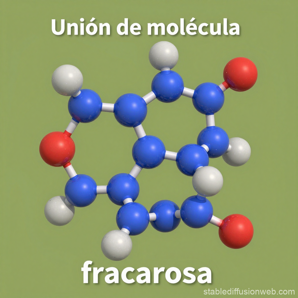 3D Molecular Model of Fructose Bonding