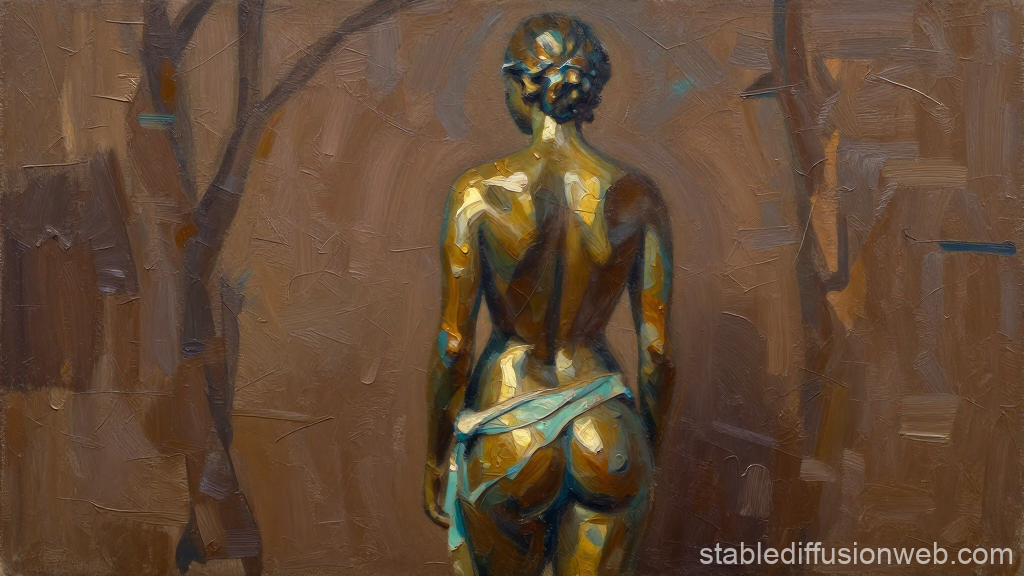 Abstract Bronze Sculpture of Caribbean Woman
