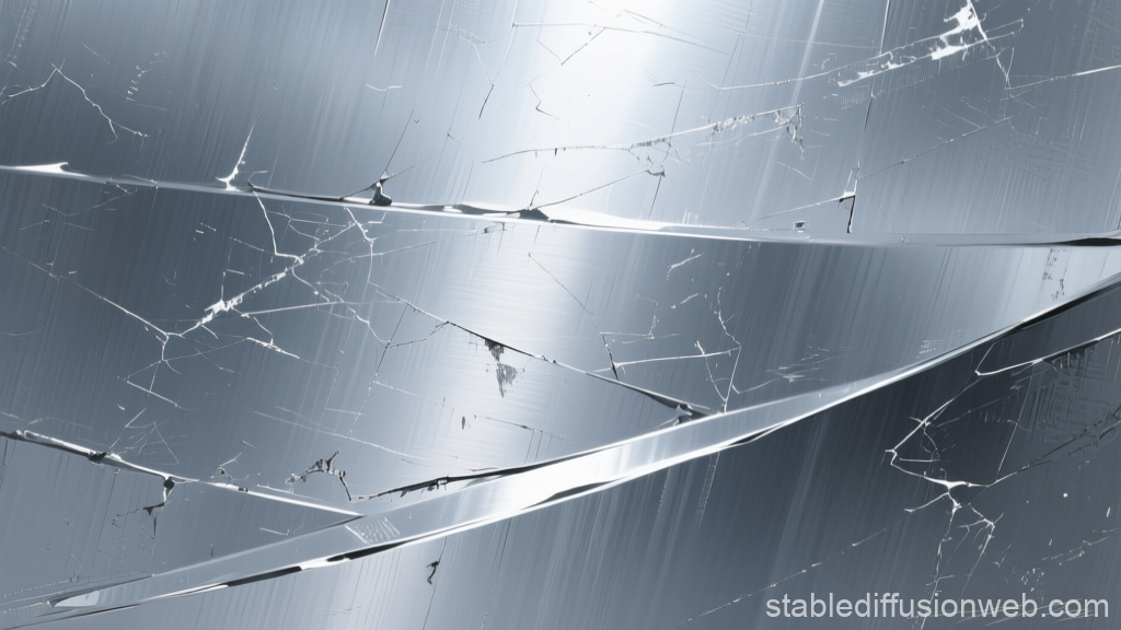 Abstract Cracked Stainless Steel Texture