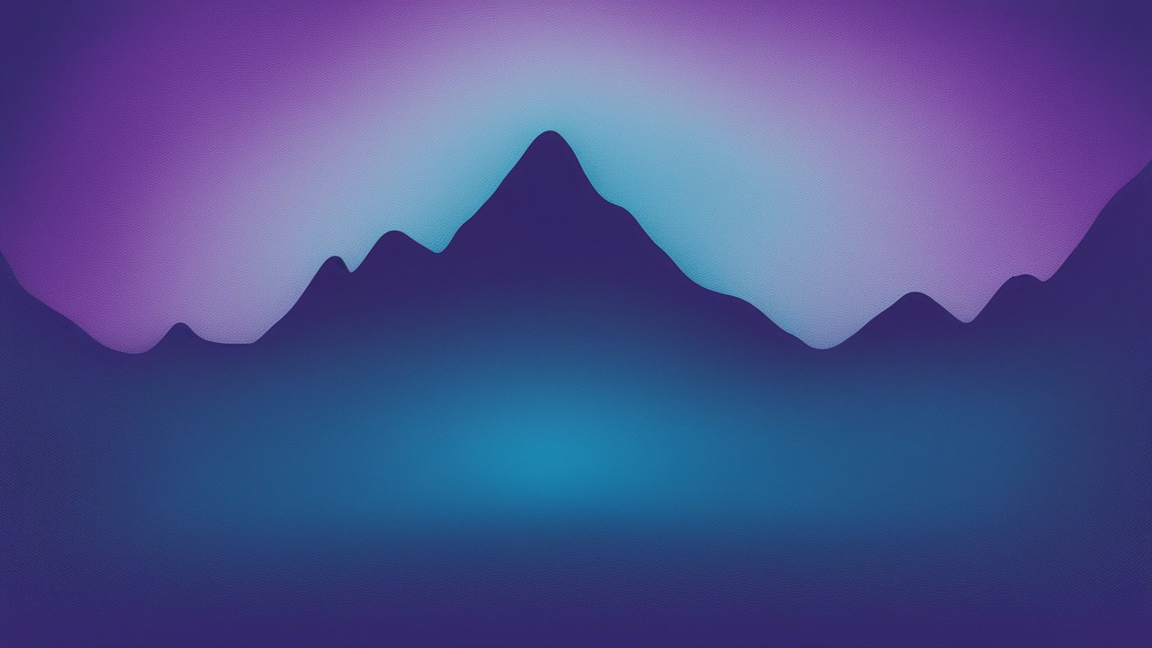 Abstract Gradient Mountain Silhouette