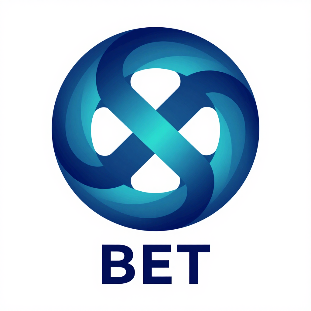 Abstract Infinite Knot Corporate Logo in Blue