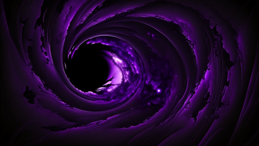 Abstract Purple Vortex with Cosmic Depth