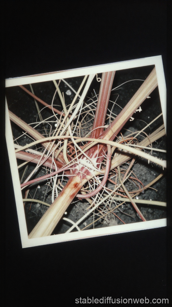 Abstract Tangled Bio-Mechanical Horror