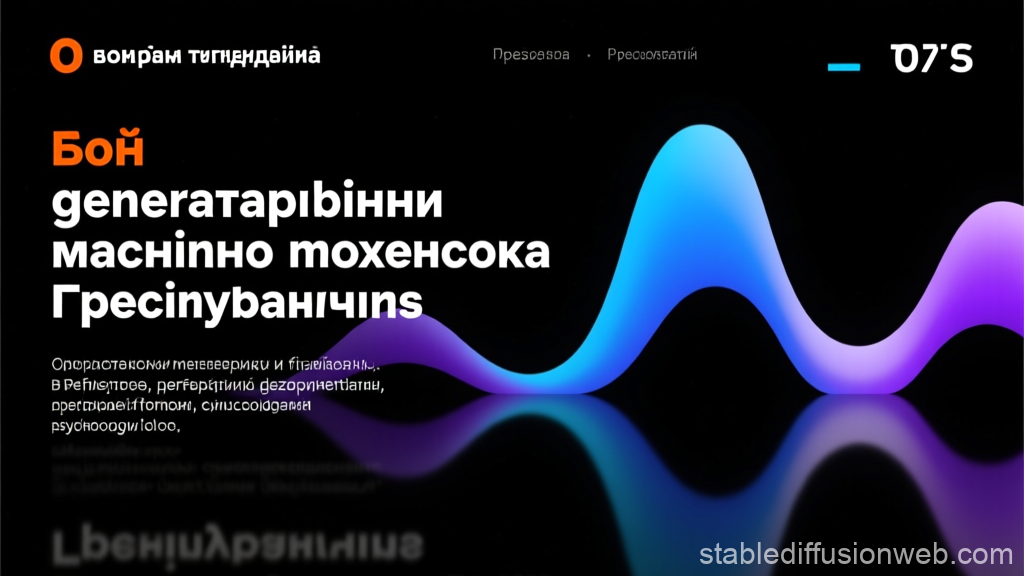 Abstract Waveform with AI and Machine Learning Theme