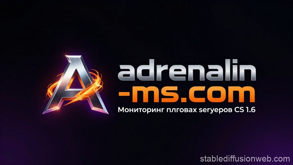 Adrenalin MS Gaming Server Logo with Fiery A