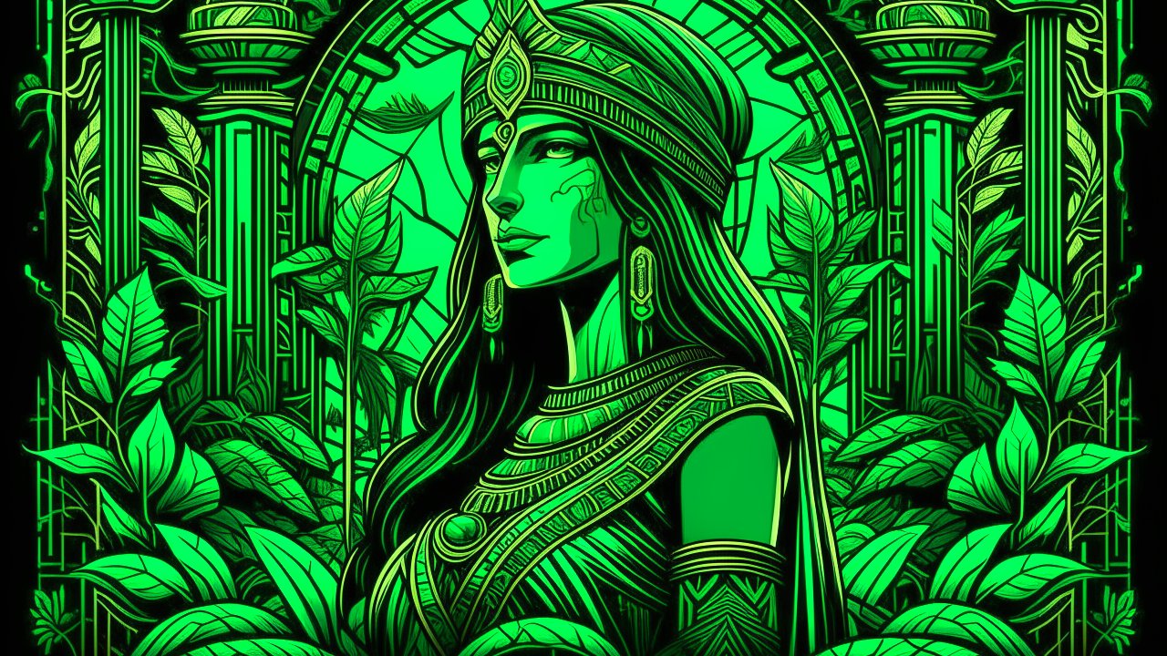 Alinor Maple in Shades of Green