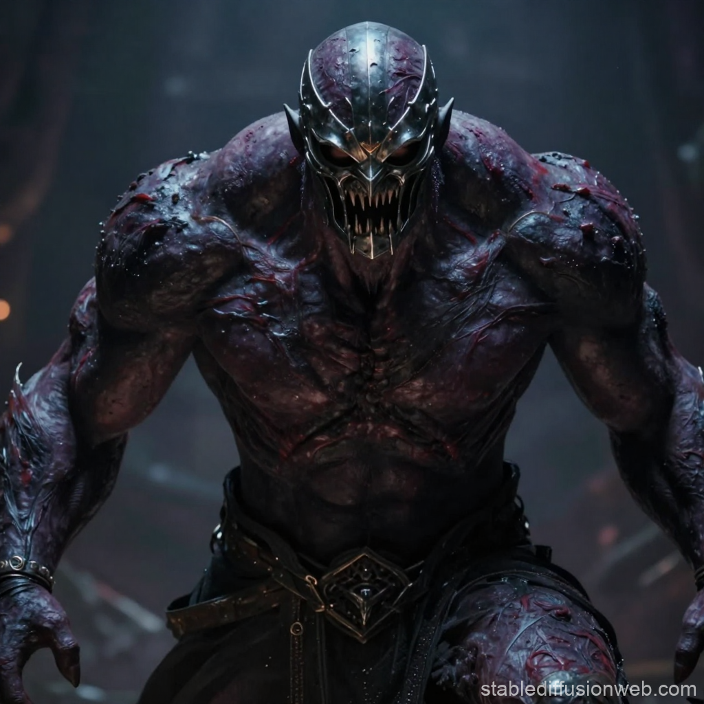 Ancient Dark Fantasy Demon Warrior