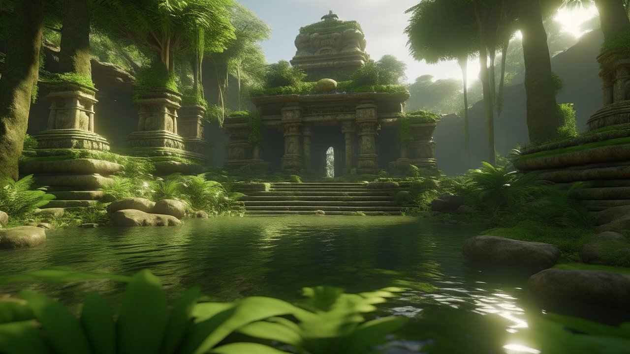 Ancient Mayan Temple Hidden in Lush Jungle