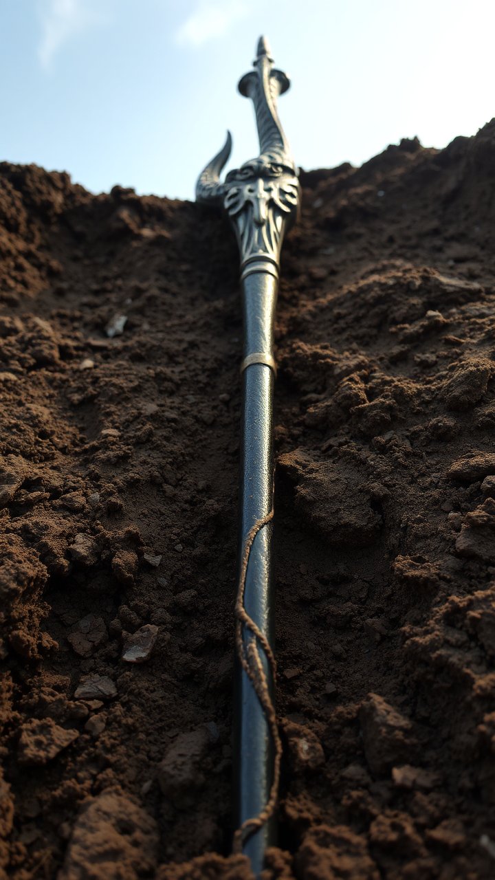 Ancient Viking Staff Unearthed in Soil