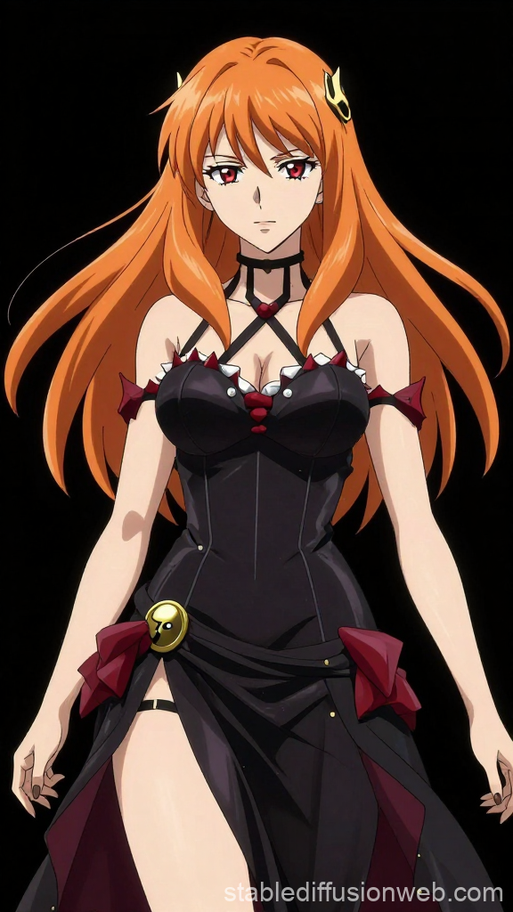 Anime Character Orihime Inoue in Gothic Dress