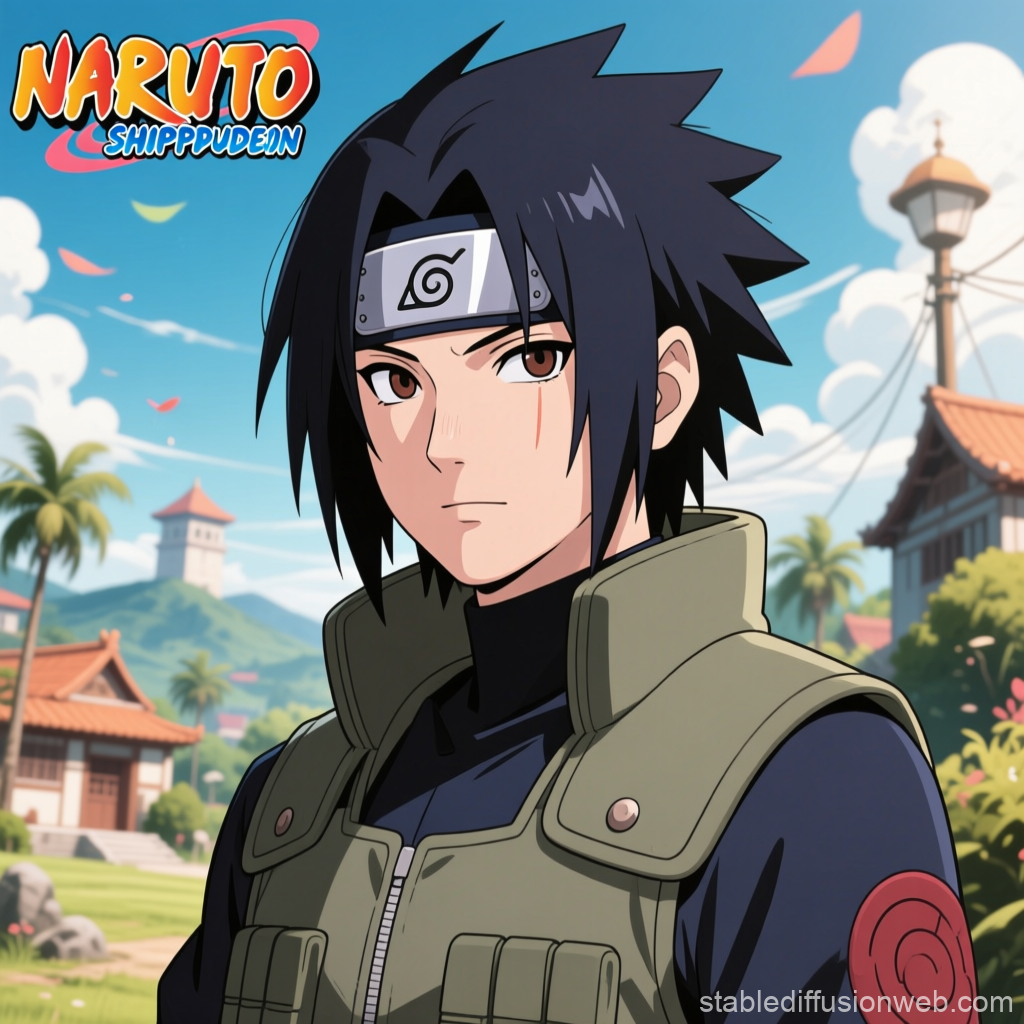 Anime Character Sasuke Uchiha from Naruto Shippuden