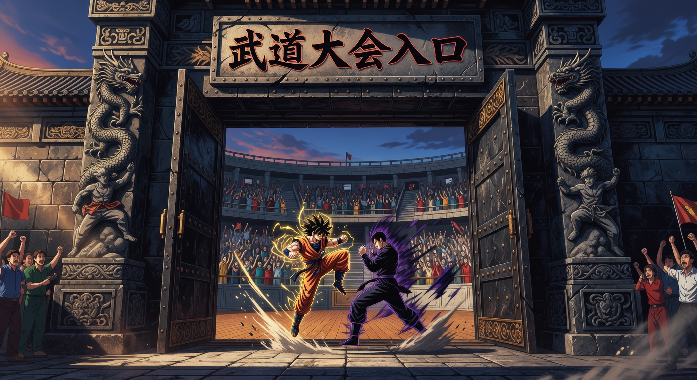 Anime Martial Arts Arena Gate