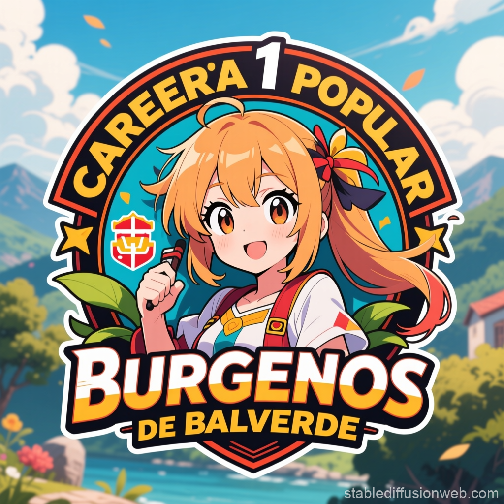 Anime Style Logo for Burgenos de Balverde