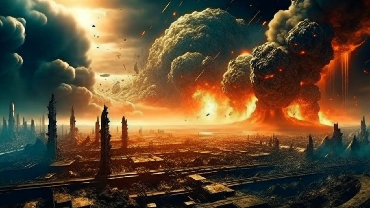 Apocalyptic Explosion on a Distant Alien Planet