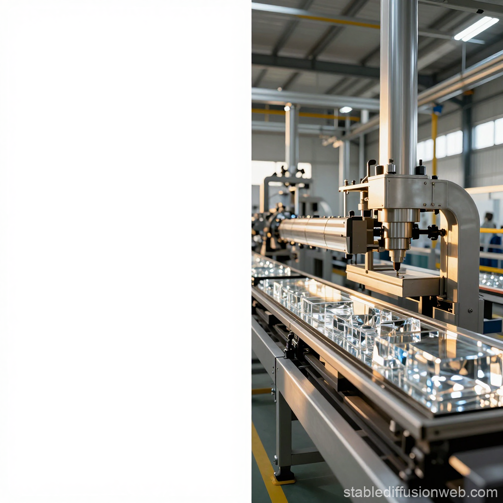 Automated Crystal Manufacturing Machine in Factory