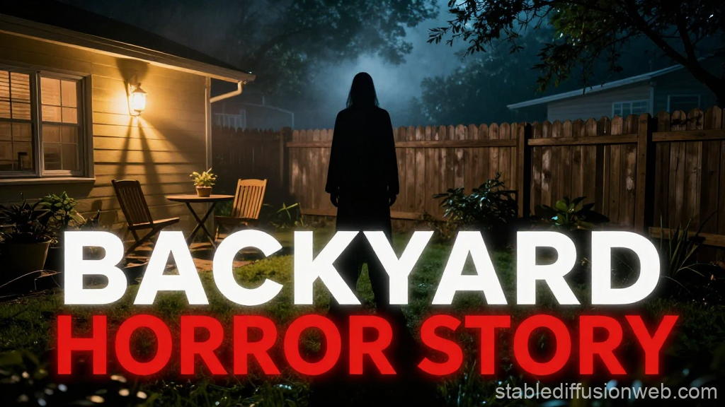 Backyard Horror Story at Night