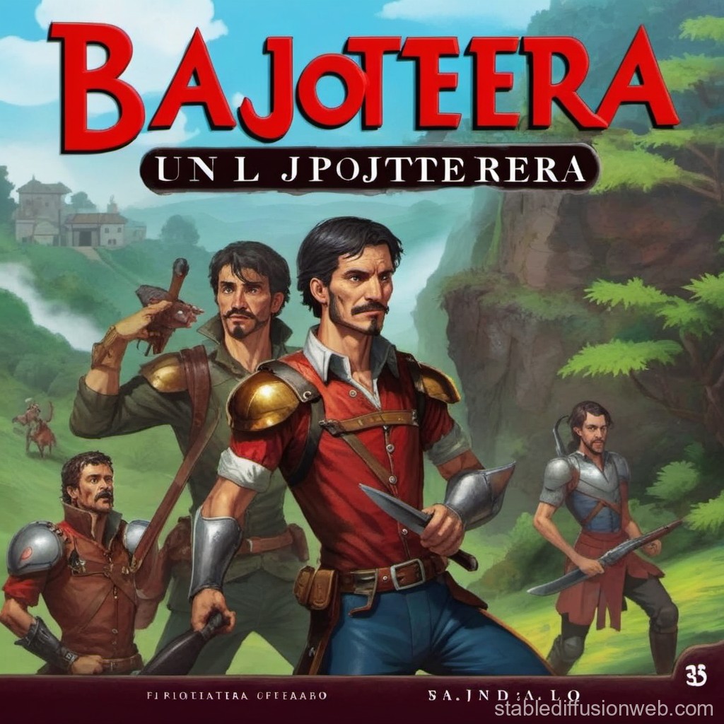 Bajotera: Group of Medieval Warriors in a Lush Valley