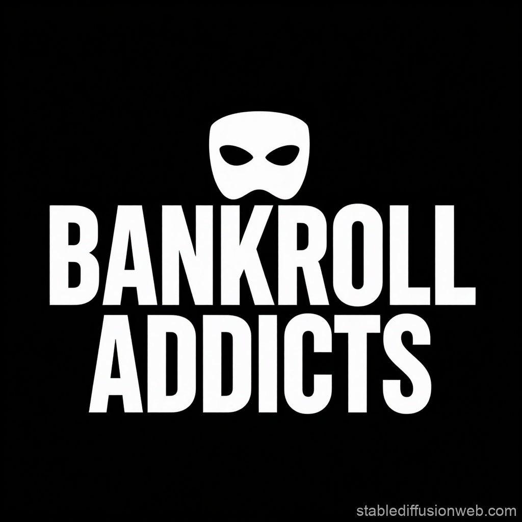Bankroll Addicts Logo with Mask Icon