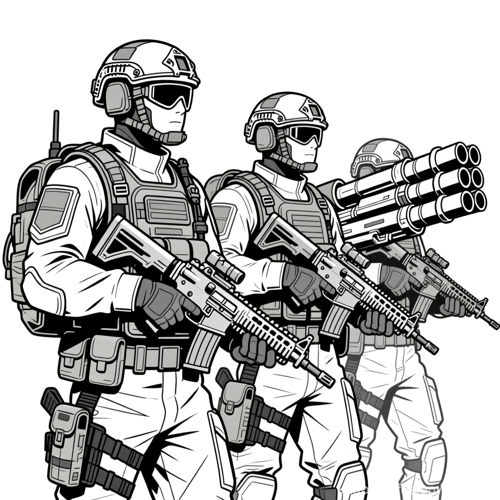 Battletech-Inspired Infantry Squad in Tactical Gear