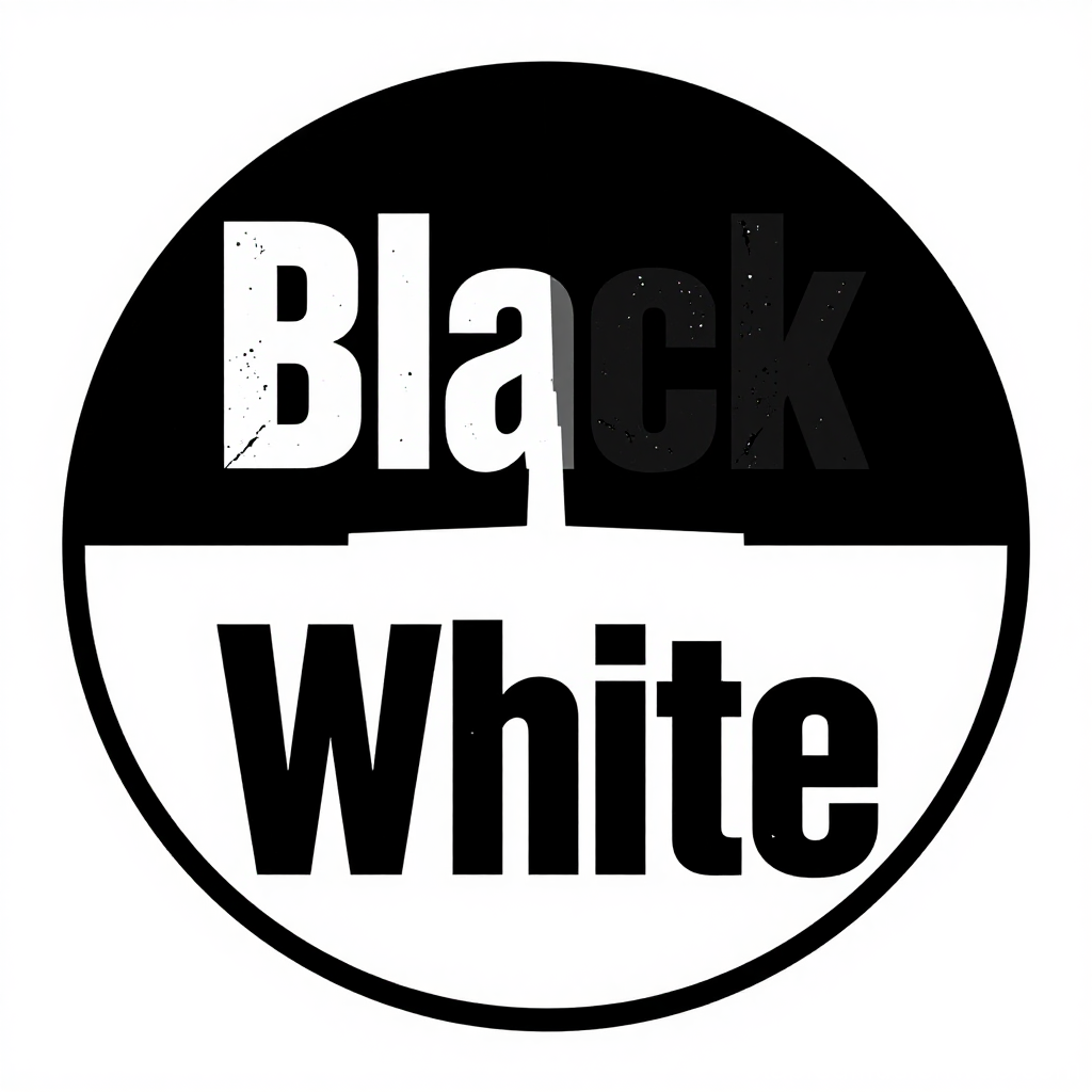 Black and White Esports Logo Design