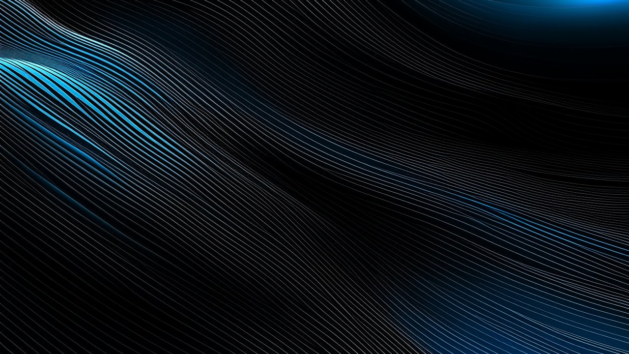 Blue and Black Gradient Abstract Lines