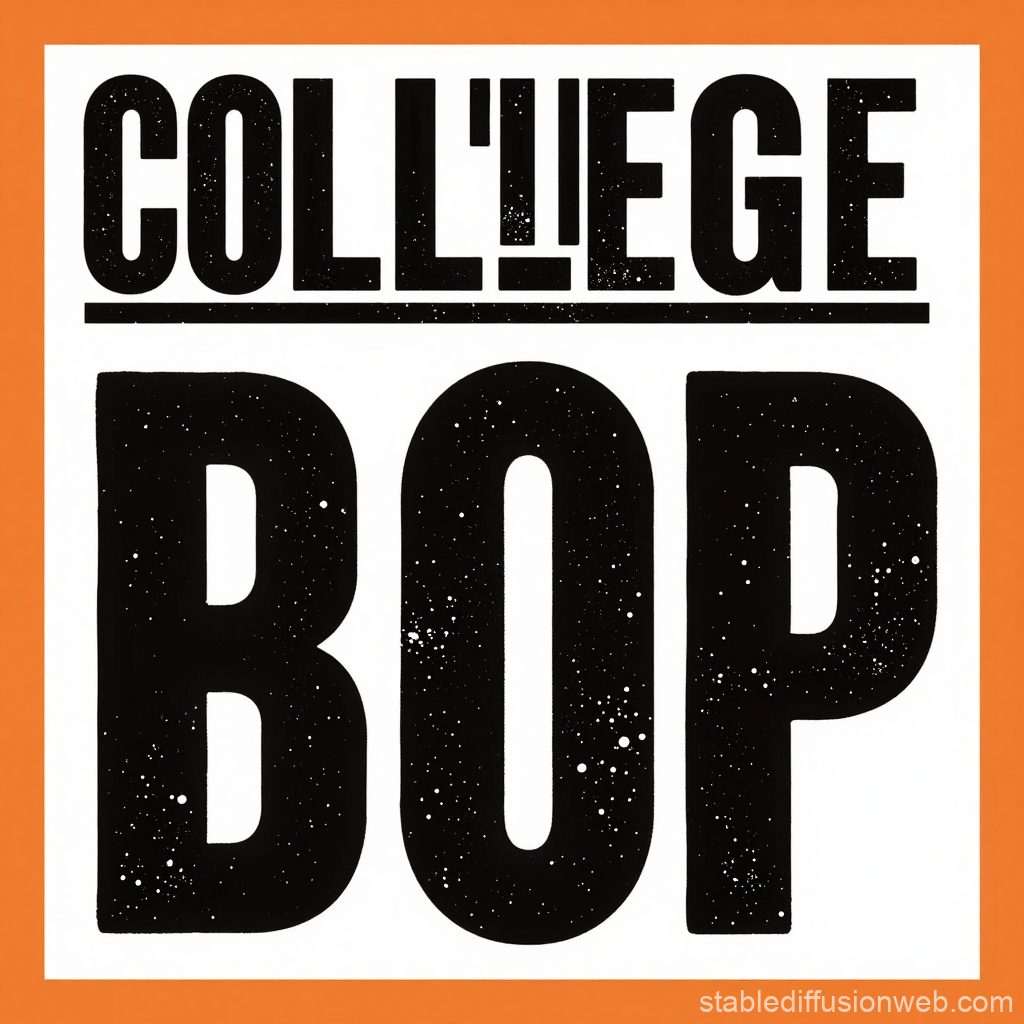 Bold College Bop Typography Design