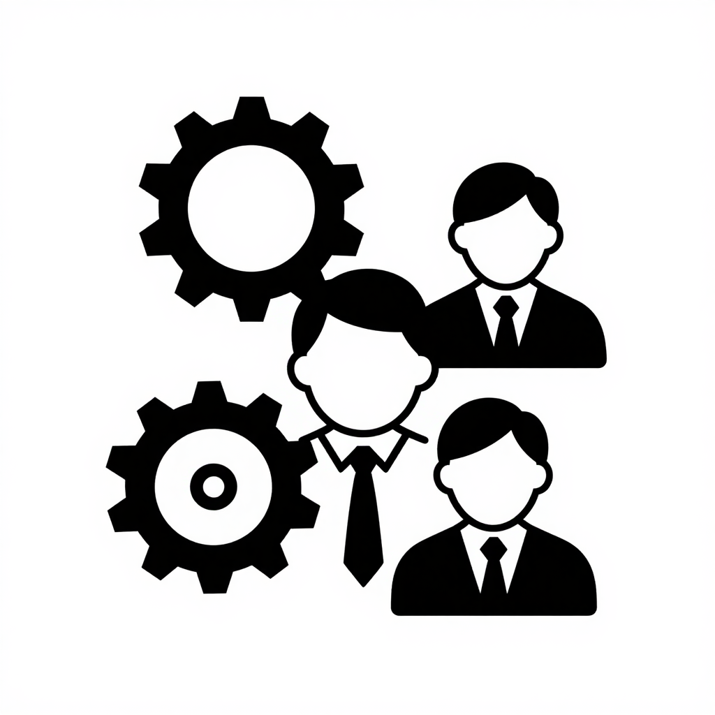 Business Teamwork and Collaboration Icon