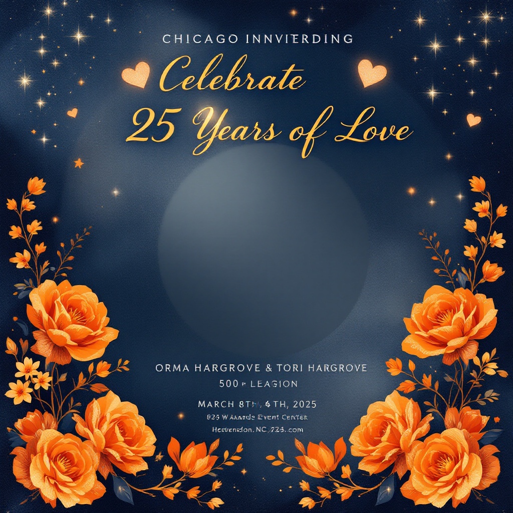 Celebrate 25 Years of Love Anniversary Invitation