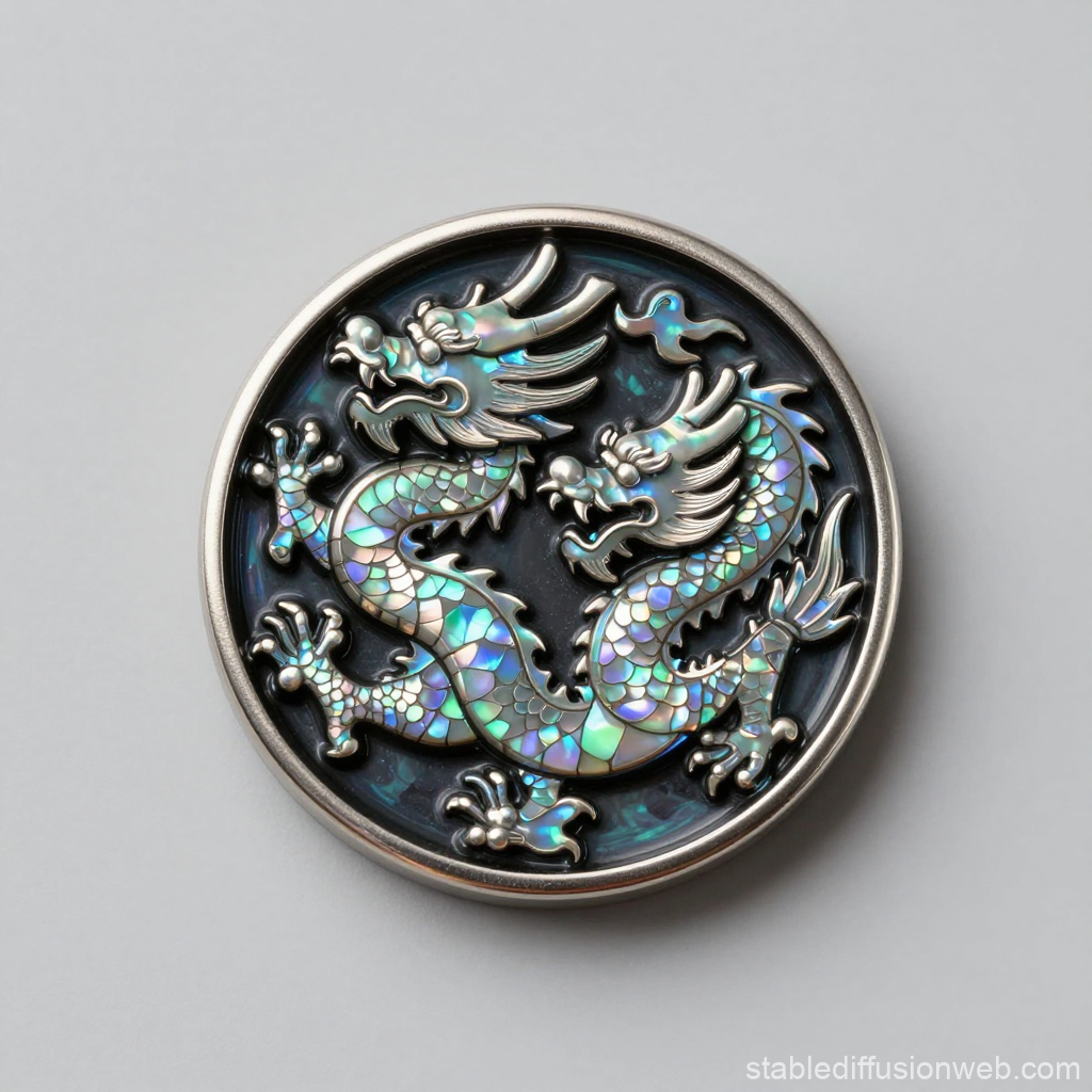 Chinese Pearl Dragon Decorative Magnet