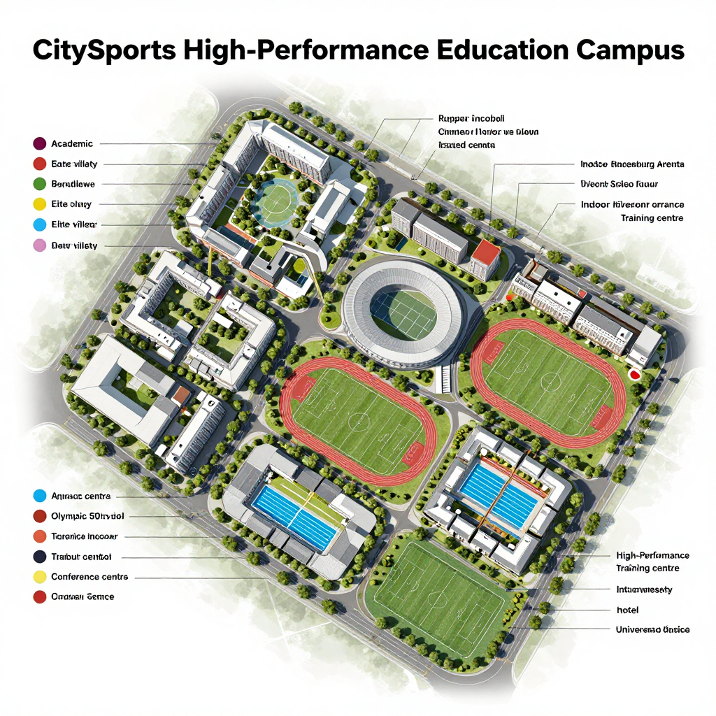 CitySports High-Performance Education Campus Map