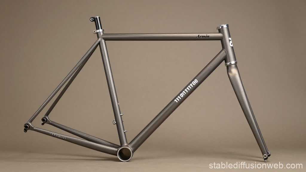 Classic Steel Bicycle Frame in Matte Finish