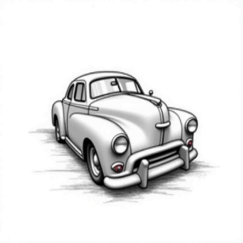 Classic Vintage Car Illustration