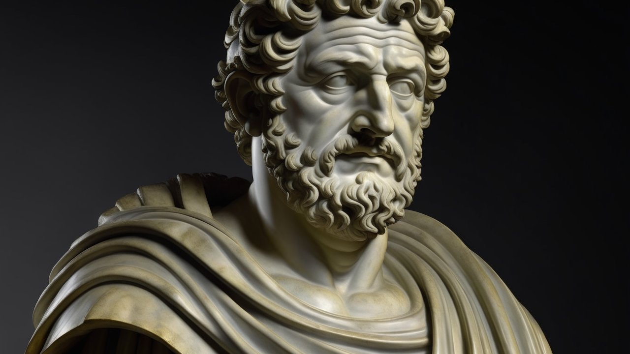 Classical Roman Marble Bust of a Bearded Man