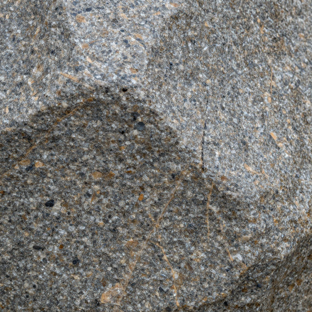 Close-up Macro of Granite Boulder Texture