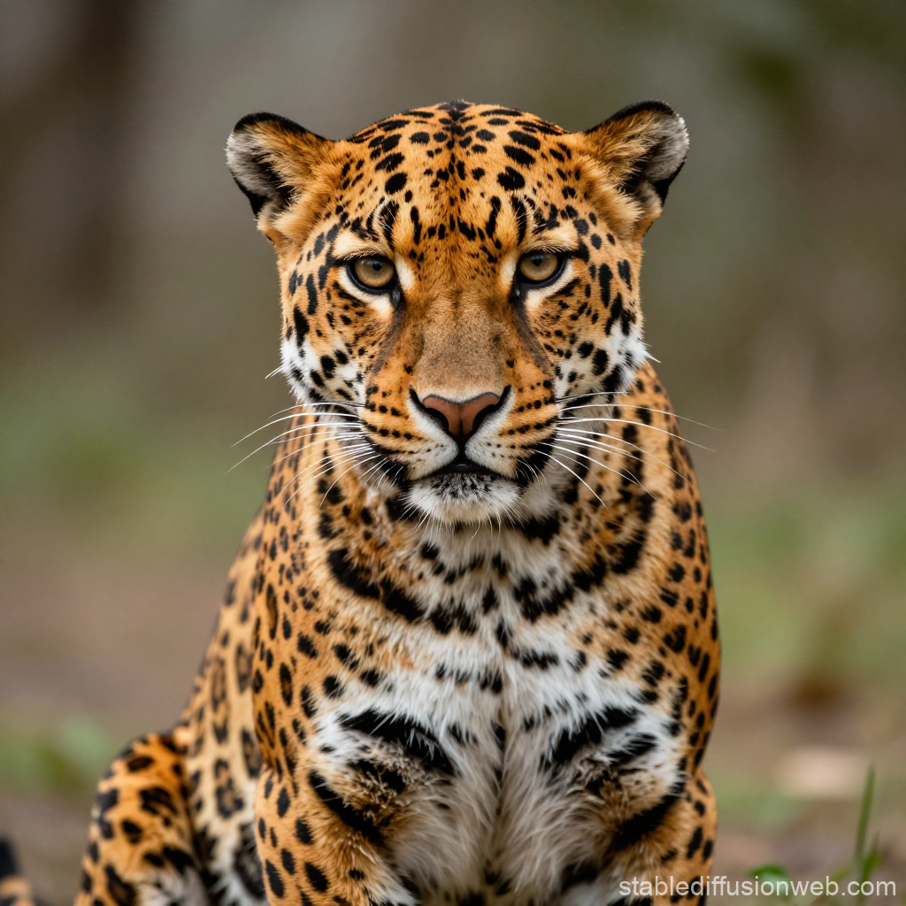 Close-up of a Majestic Leopard in Natural Habitat