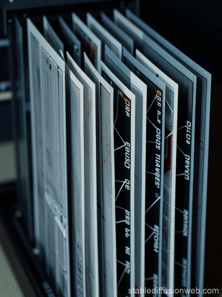 Close-up of Quantum Computing Hardware Panels