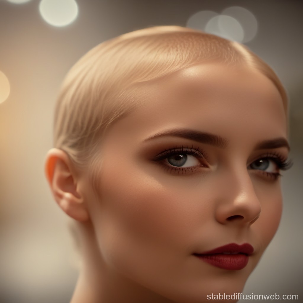 Close-up Portrait of a Woman with Soft Lighting
