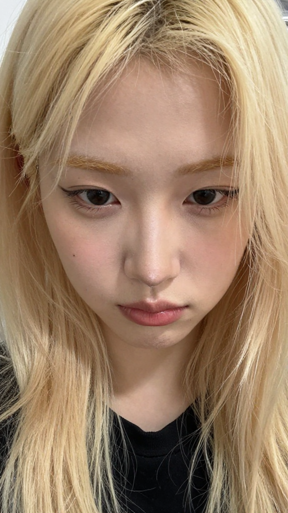 Close-up Portrait of a Young Woman with Blonde Hair