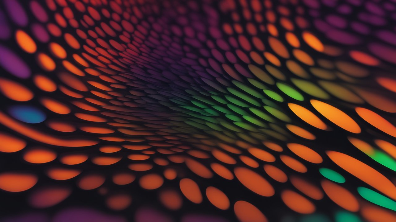 Colorful Abstract Pattern with Elliptical Shapes