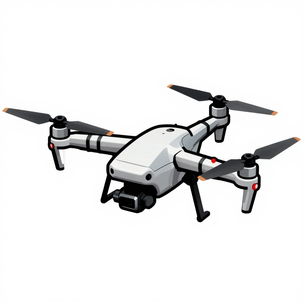 Concept Art of a Modern Quadcopter Drone