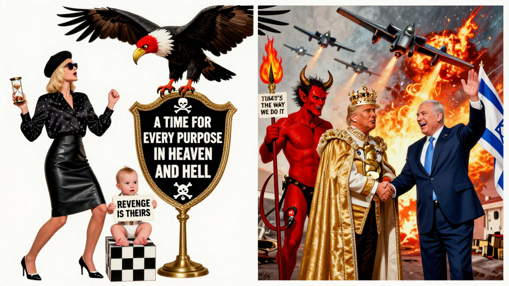 Contrasting Scenes of Justice and Power in Heaven and Hell