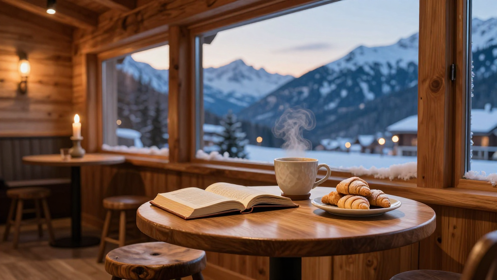 Cozy Cabin Cafe with Mountain View and Warm Breakfast