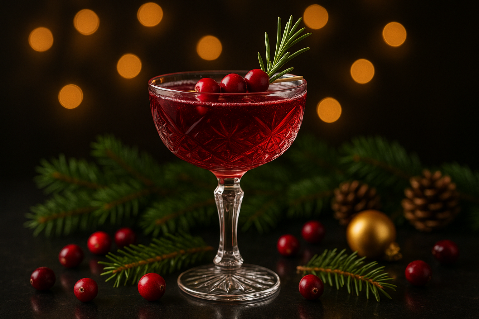 Crimson Holiday Cocktail