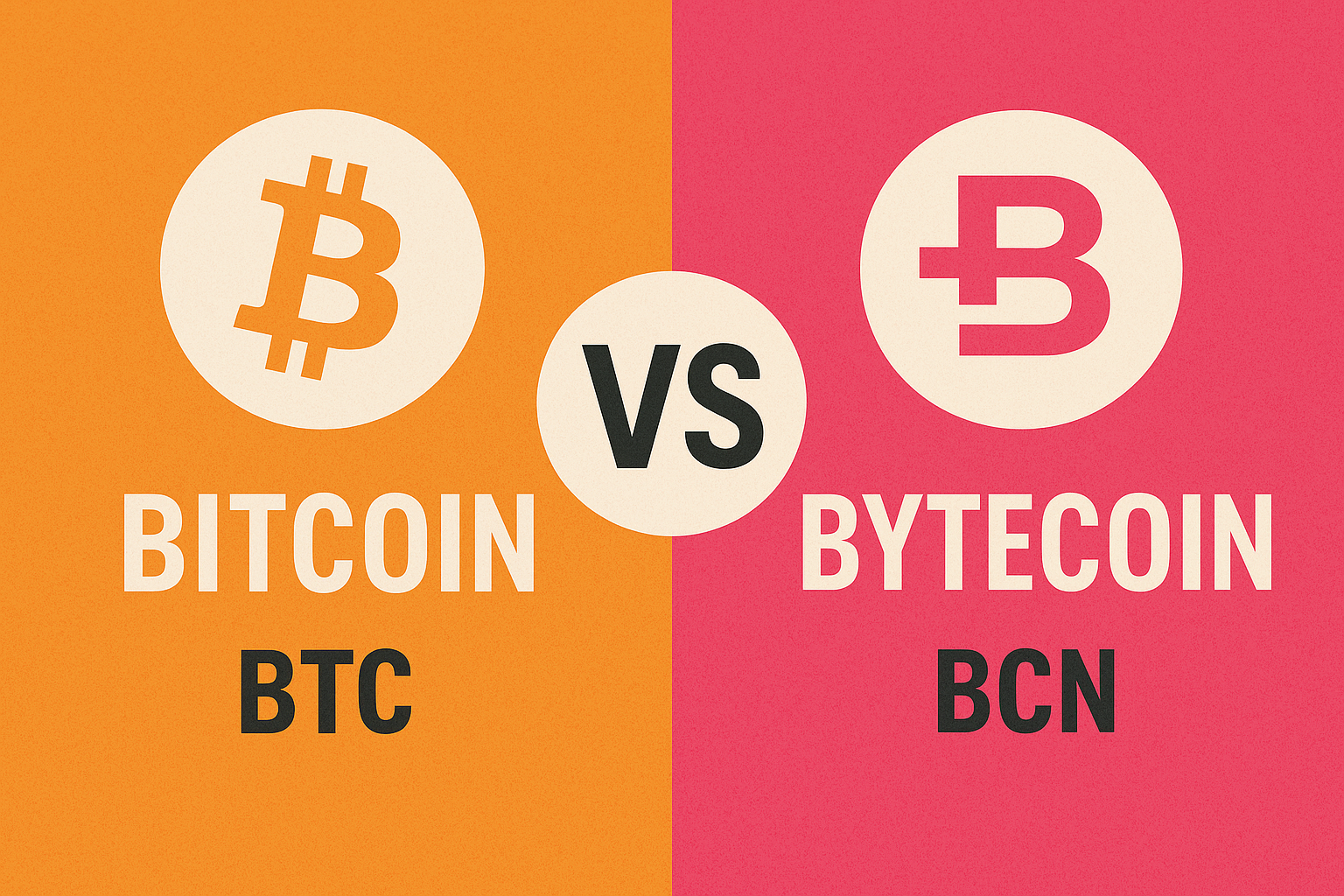Cryptocurrency Rivals: Bitcoin vs Bytecoin
