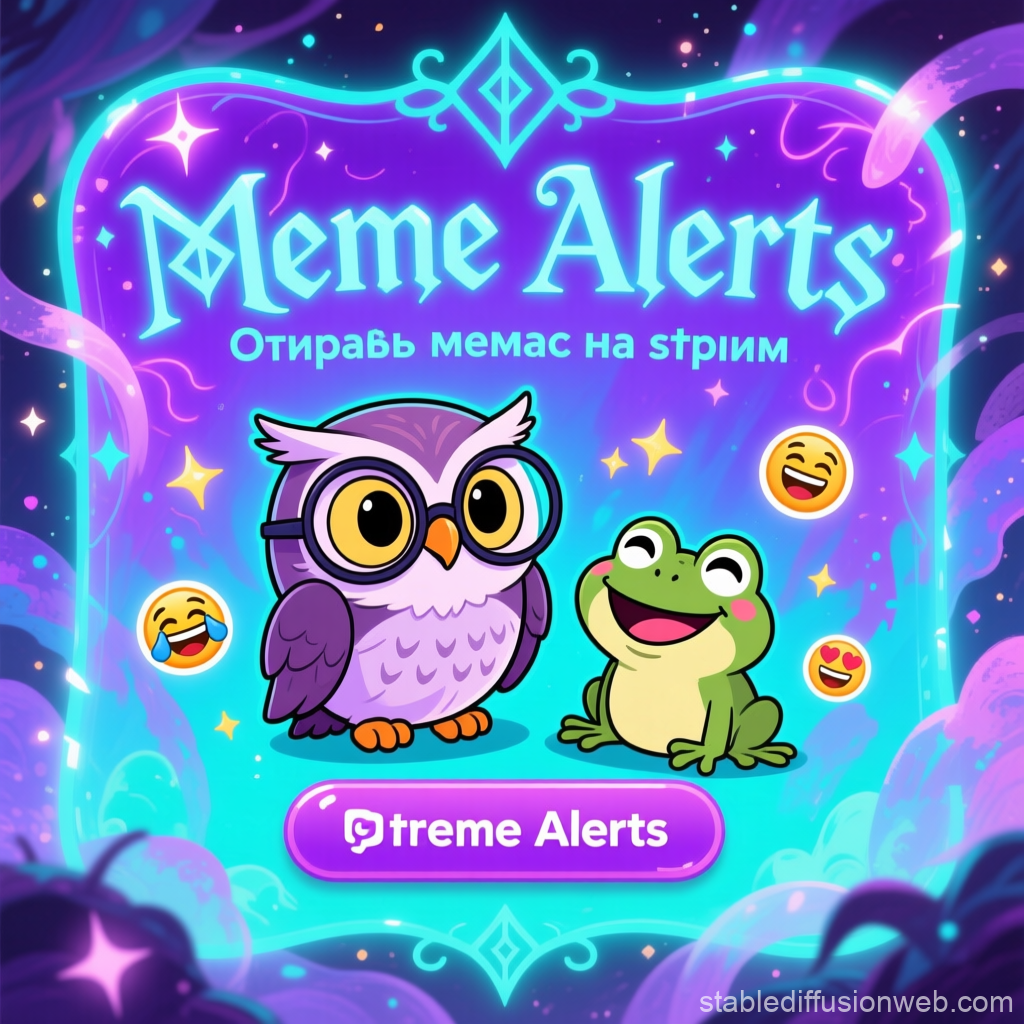 Cute Owl and Frog Meme Alerts for Stream