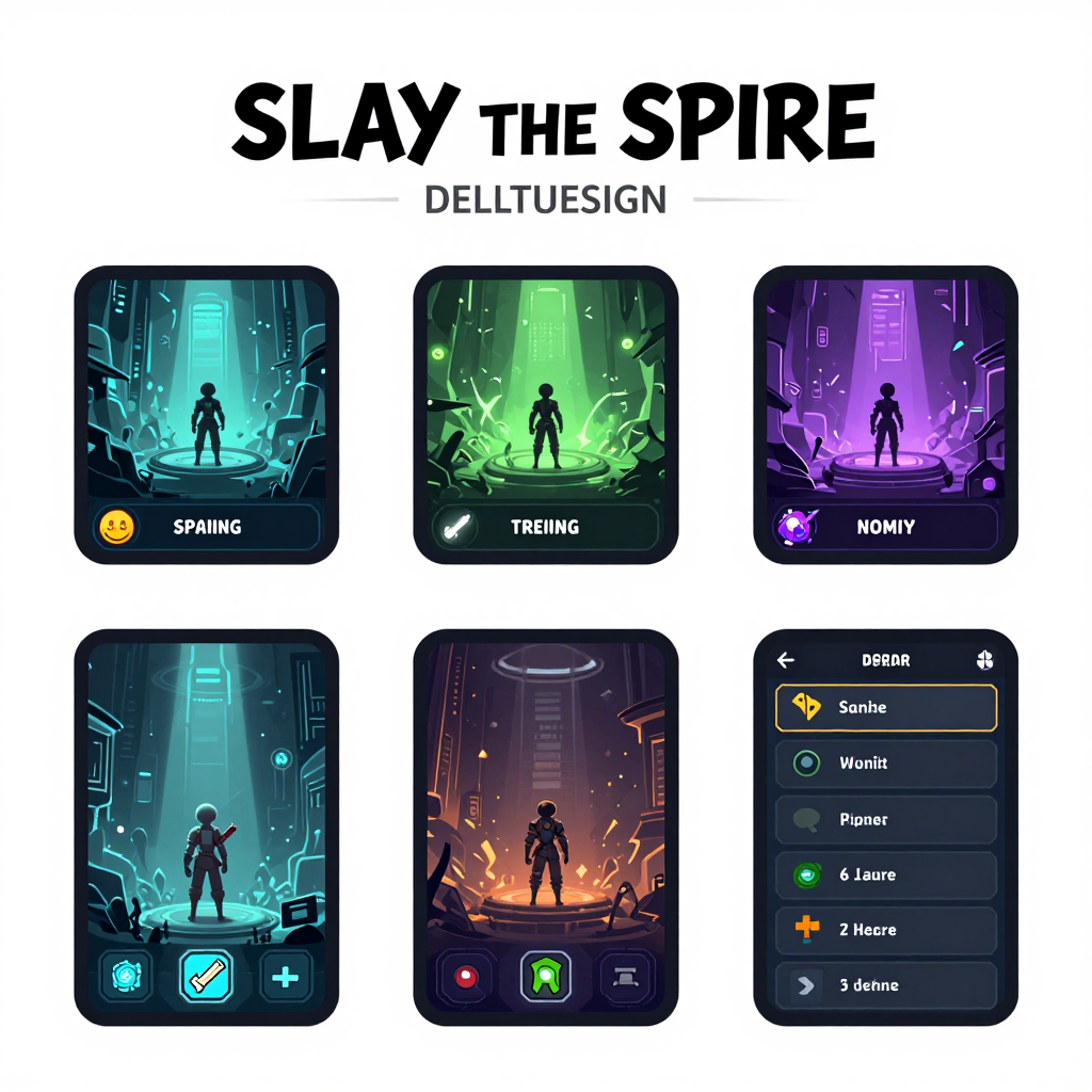 Cyberpunk Character Selection UI for Slay the Spire