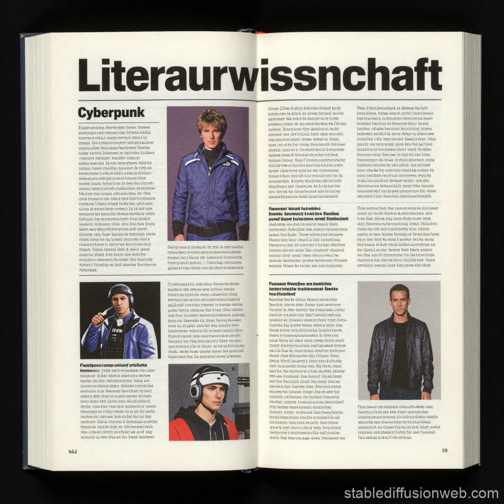 Cyberpunk Literature Study in German Magazine