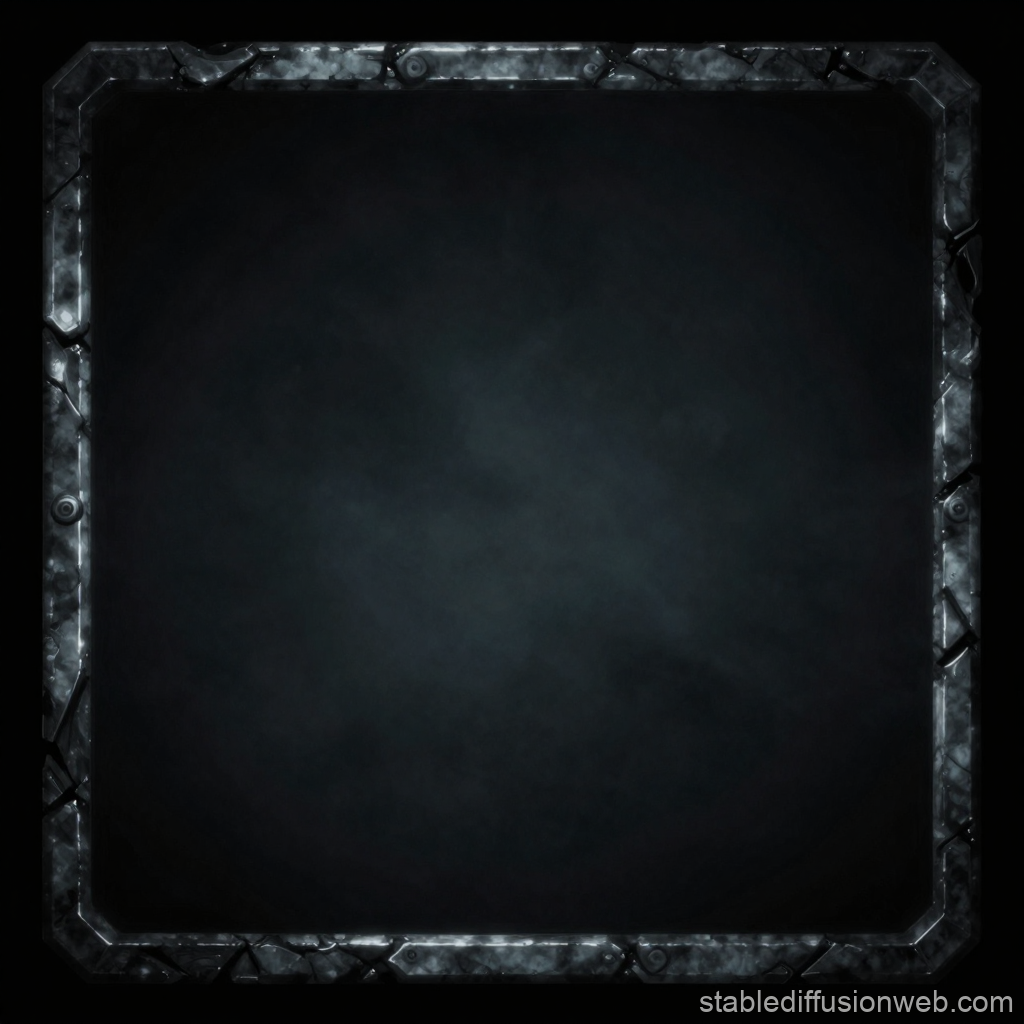 Dark Cracked Stone Frame Background